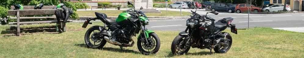 Kawasaki Z900 gegen Z650 Vergleich